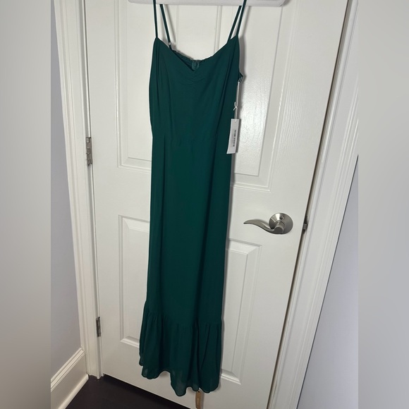 NWT Reformation Emersyn Dress in Emerald - Picture 7 of 10